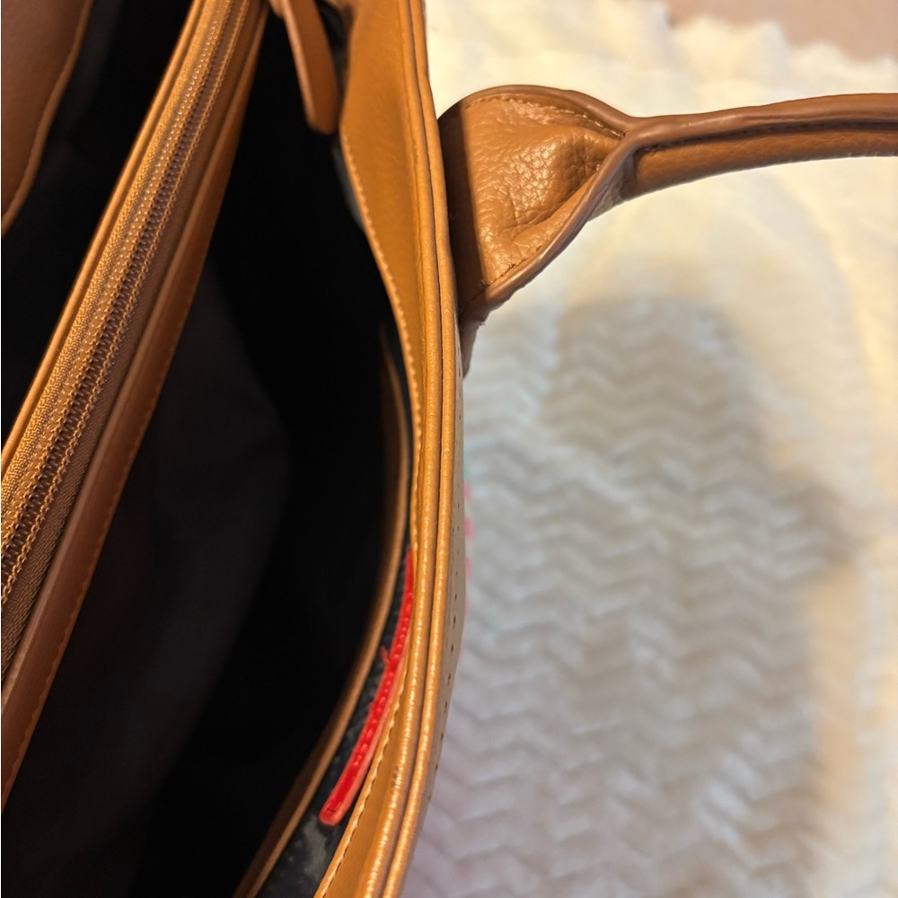 Tommy Hilfiger Pink and Brown Plaid Tote - Picture 9 of 9